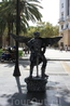 Живые статуи на La Rambla