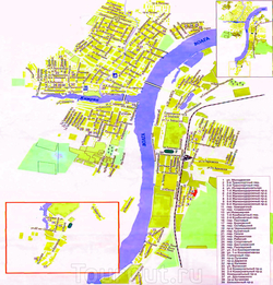 Карта Кимр с улицами