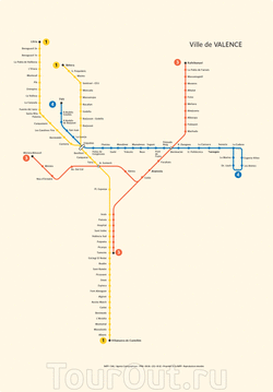 Карта метро Валенсии