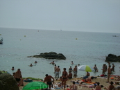 Левый берег основного пляжа (Platja de Lloret)