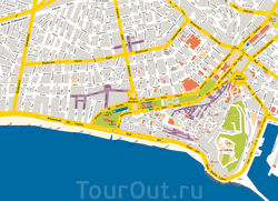 Карта Ниццы с улицами