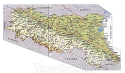 Карта Эмилии-Романьи