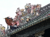 Родовой храм клана Чэнь 
Декор крыши