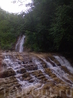 красоты Плесецких водопадов открывается после долгого  мокрого пути