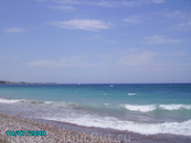 Эгейское море.Всегда волны.