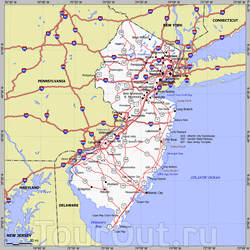 Карта Нью-Джерси