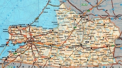 Карта Калининградской области с дорогами