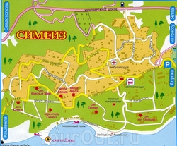 Карта Симеиза