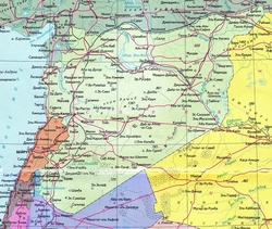 Карта Сирии на русском