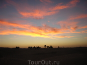 закат в Сахаре