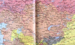Карта Казахстана с городами