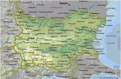 Карта Болгарии на русском