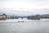 Вид на мосты Праги