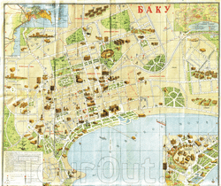 Карта Баку