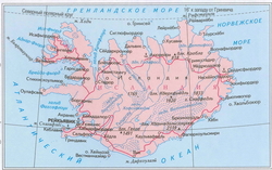 Карта Исландии