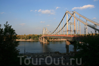 Пешеходный мост через Днепр.