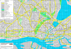 Карта Гамбурга с дорогами