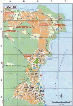 Карта города Салоу
