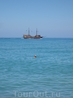 Пиратский корабль .Наконец- то в соленом,Критском  море!