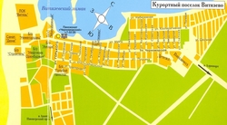 Карта Витязево с улицами