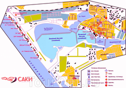 Карта Сак с отелями