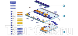 Схема Аэропорта Саньи, терминал 2