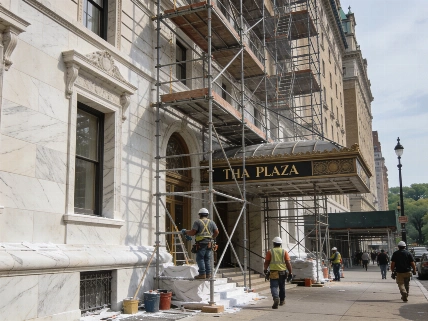 The Plaza Hotel остановит работу на четыре года ради реставрации фасада TourOut