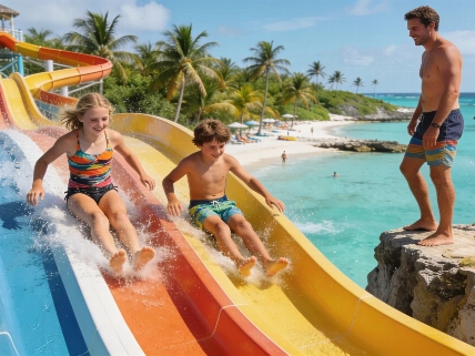 На частном острове Norwegian Cruise Line открылся крупнейший аквапарк Карибов TourOut